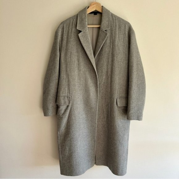 ALL Saints Sancia Lotto Coat Grey wool pea coat - Picture 3 of 8